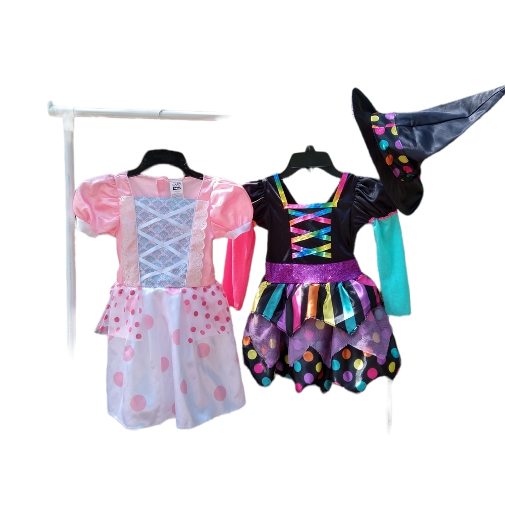 Girl's 3t-4t Disney toy story Bo peep & witch Costume Lot.